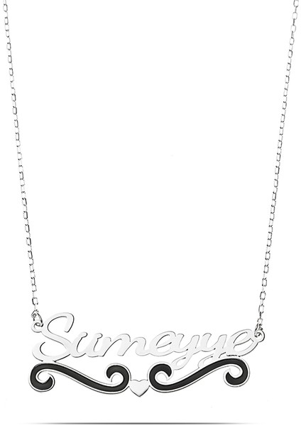 Isme Özel Yazılı 925 Ayar Gümüş Bayan Kolye