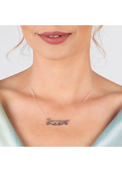 Isme Özel Yazılı 925 Ayar Gümüş Bayan Kolye fırsatları