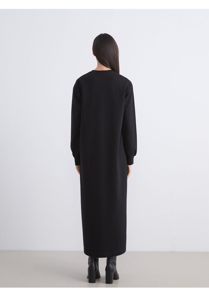 Lcw Yeni Sezon Cey Yeni Sezon Büyük Beden Bisiklet Yaka Sweatshirt Elbise indirimleri