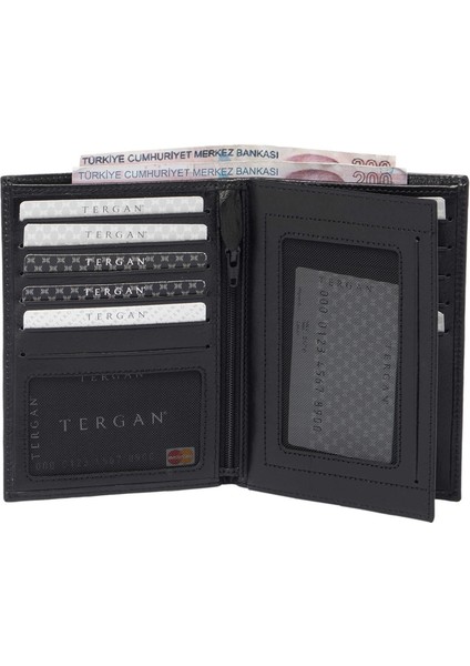 Siyah Hakiki Deri Erkek Cüzdan - S1CE00001219-U4M