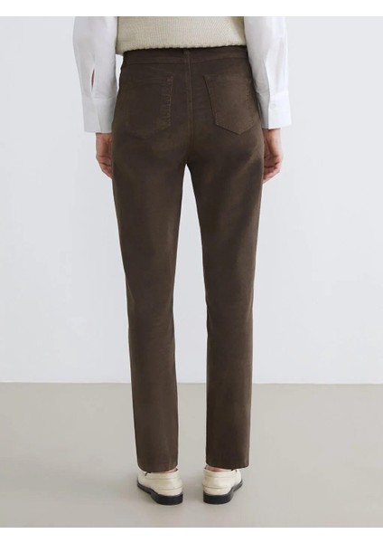 Dar Fit Kadife Kadın Pantolon (W5) fırsatları