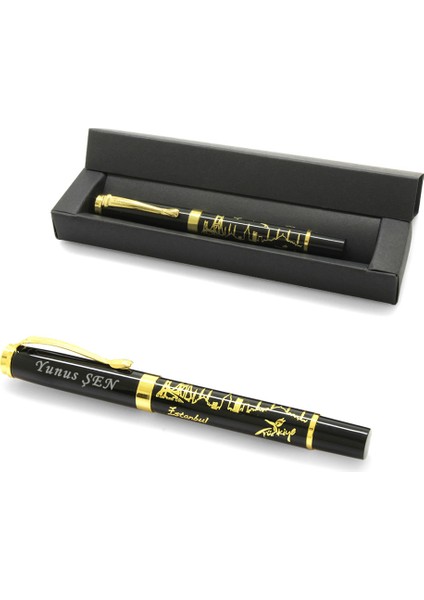 Isme Özel Yazılı Istanbul Silüetli Roller Tükenmez Kalem fiyatları