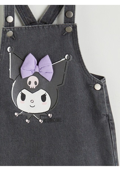 Lcw Yeni Sezon Uzg Store'dan Stilinizi Oluşturun | Kare Yaka Kuromi Baskılı Kız Çocuk Jean Elbise fiyatları