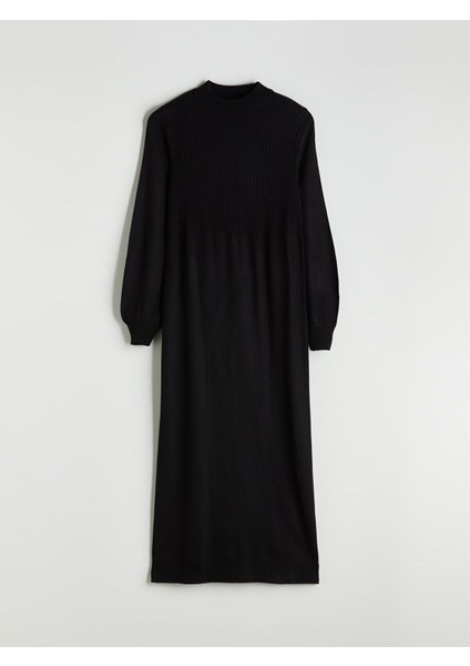 Lcw Yeni Sezon Artı Yeni Sezon Dik Yaka Triko Elbise