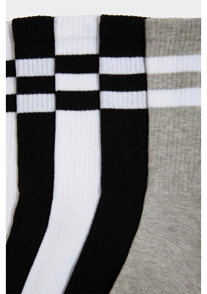 Erkek Rahat Lastikli 5'li Pamuklu Uzun Çorap F5317AXNS