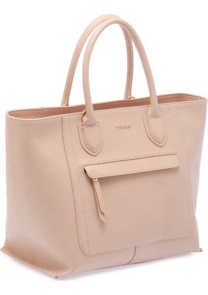 Pudra Hakiki Deri Kadın El Çantası - S24Y1BC80288-S94