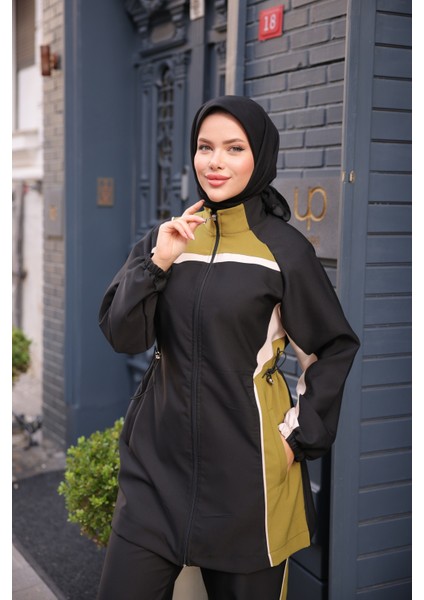 Kadın Tesettür Eşofman Takımı Fermuarlı Alt Üst Eşofman Takımı 522 fırsatları
