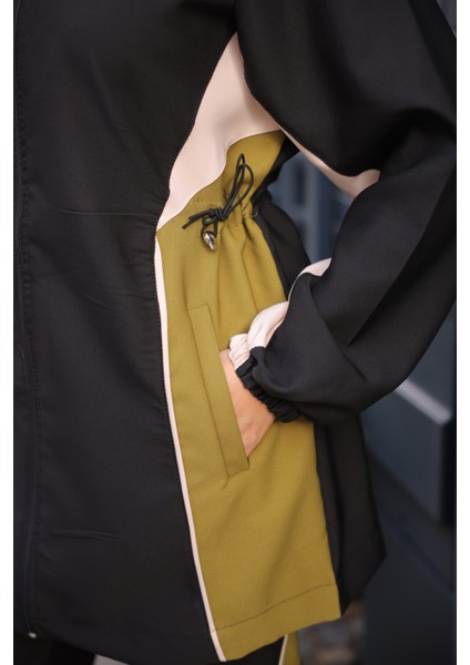 Kadın Tesettür Eşofman Takımı Fermuarlı Alt Üst Eşofman Takımı 522