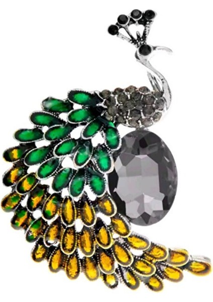 Asil Tavuskuşu Broş