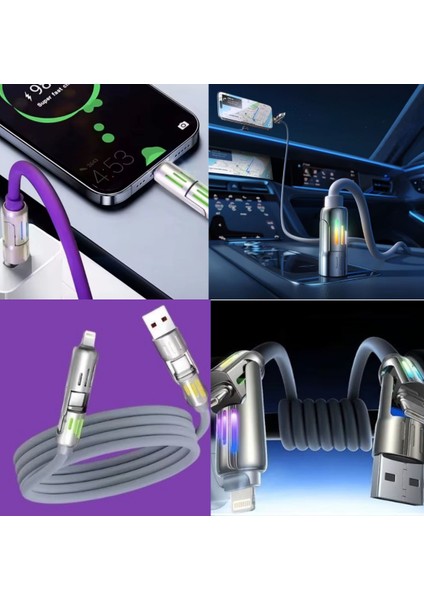 Büro Ev Ofis Cihazı Için Typec, USB To Typec Ios 240W Hılı Şarj Kablosu modelleri