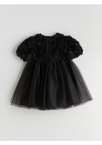 Lcw Yeni Sezon Peak Yeni Sezon Çiçek Aplikeli Kız Çocuk Abiye Elbise modelleri