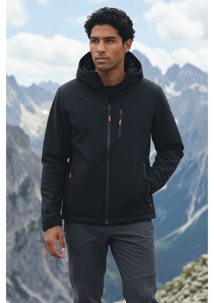 Outdoor X-Hood Pro Çıkarılabilir Kapüşonlu Softshell Mont