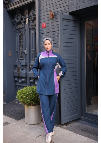 Kadın Tesettür Eşofman Takımı Fermuarlı Alt Üst Eşofman Takımı 522 fiyatları