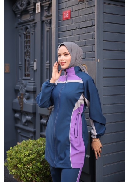 Kadın Tesettür Eşofman Takımı Fermuarlı Alt Üst Eşofman Takımı 522 fırsatları