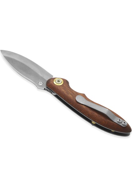 Ceviz Ağacı Saplı Kilit Mekanizmalı Isme Özel Yazılı Dövme Çelik Avcı ve Kamp Bıçağı - F110 fiyatları