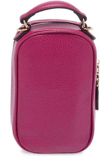 Fuşya Hakiki Deri Kadın Çapraz Askılı Çanta - S24Y1BC80287-C42