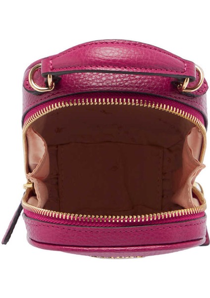 Fuşya Hakiki Deri Kadın Çapraz Askılı Çanta - S24Y1BC80287-C42