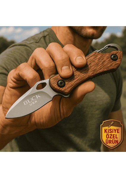 Afrika Sapelli Saplı Isme Özel Yazılı 9CR18MOV Kalite Paslanmaz Çelik Avcı ve Kamp Bıçağı fiyatları