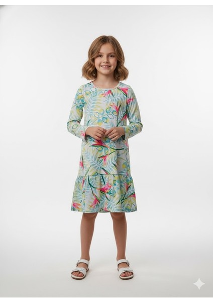 Süprem Kumaş Yeşil Elbise