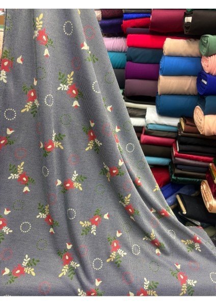 Desenli Penye Kumaş