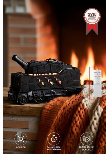 H20 Tank Tasarım Ultrasonik Hava Nemlendirici ve Renkli LED 300 ml Aroma Difüzör