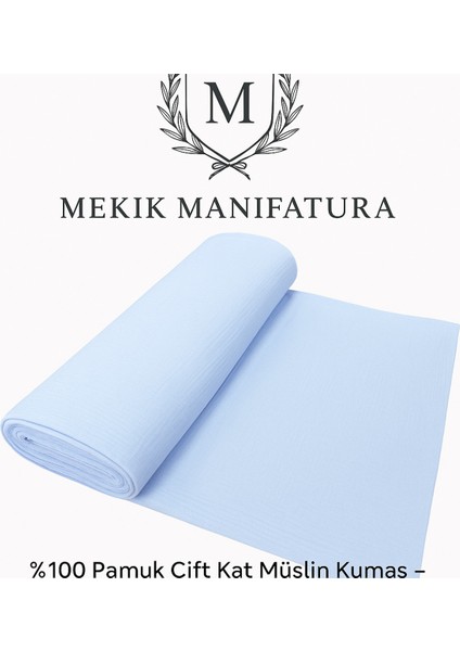 Mavi Müslin Kumaş