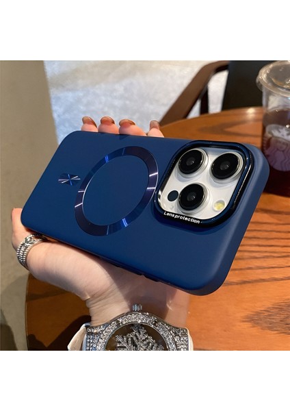 Iphone 14 Promax Uyumlu Lens Koruma Hediyeli Mat Magsafe Özellikli Kılıf