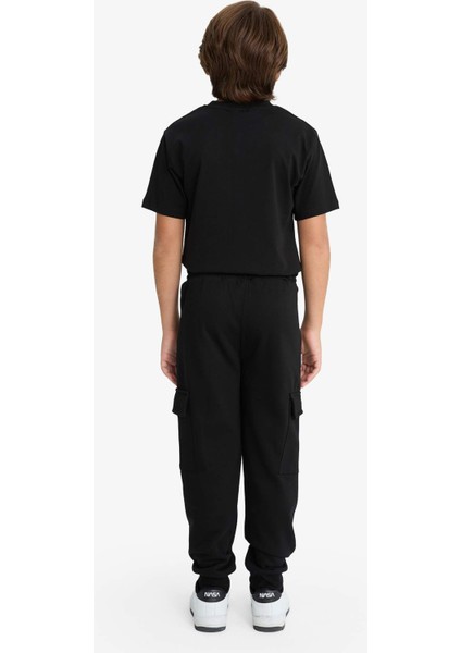 Erkek Çocuk Beli Lastikli Kargo Eşofman Altı F4171A825WN