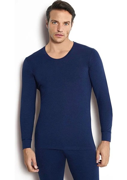Erkek Lacivert Tek Üst Soft Termal Kışlık Içlik