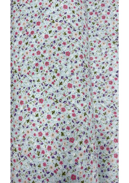 %100 Pamuk Poplin Kumaş – 170 cm En – Çiçek Desenli fiyatları