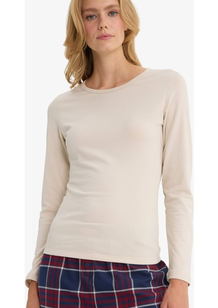 Basic Düz Uzun Kollu Üst F2546AX25AU