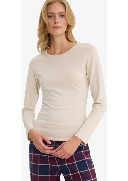 Basic Düz Uzun Kollu Üst F2546AX25AU