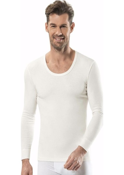 Erkek Ekru Tek Üst Soft Termal Kışlık Içlik
