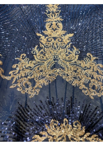 Pullu Nakışlı Dantel Kumaş