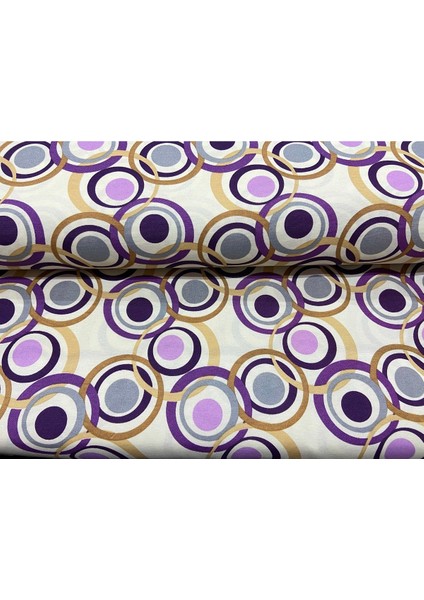 Desenli Duck Keten Kumaş