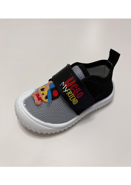 Erkek Bebek Keten,hafif ,yumuşak ve Kaymaz Taban Panduf Ev Kreş Ayakkabısı fırsatları