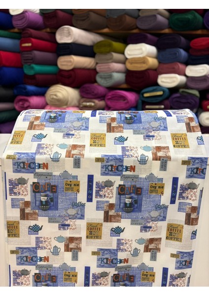 Masa Örtülük Sofralık Dertsiz Raşel Kumaş (1 Metre Için)