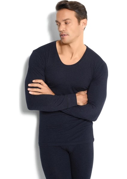 Erkek Siyah 2 Adet Üst Soft Termal Kışlık Içlik