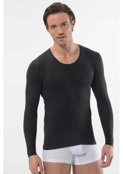 Erkek Siyah 2 Adet Üst Soft Termal Kışlık Içlik