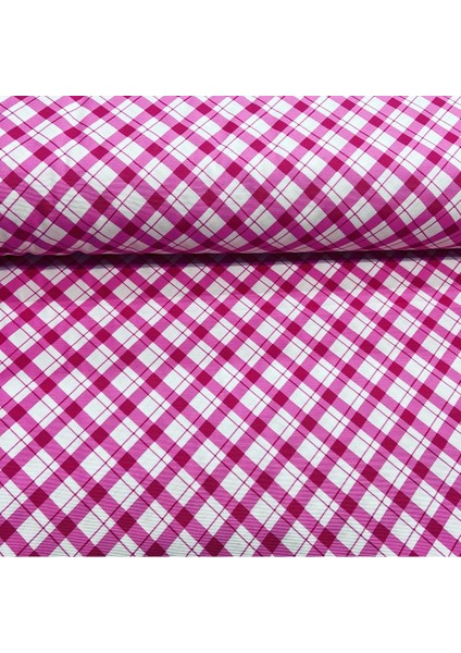 Desenli Duck Keten Kumaş