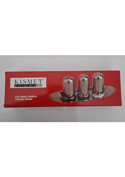 Metal Tuzluk Biberlik Duble Gondol 3lü Set fiyatları