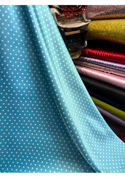 Puanlı Saten Kumaş