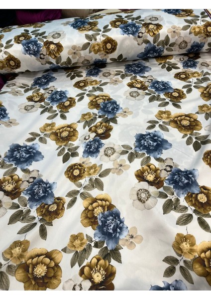 Desenli Kobe Saten Kumaş