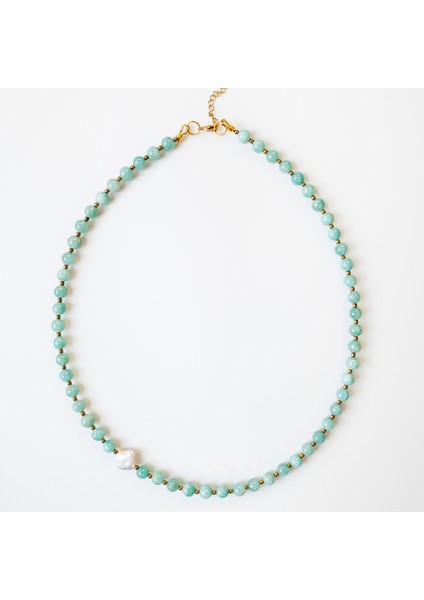 Nareva – Amazonit, Hematit & Inci Kolye fiyatları