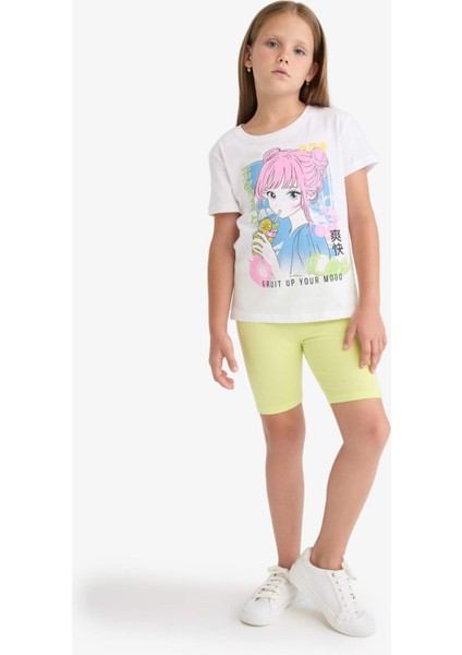 Kız Çocuk Kısa Boy Tayt B5591A825SM