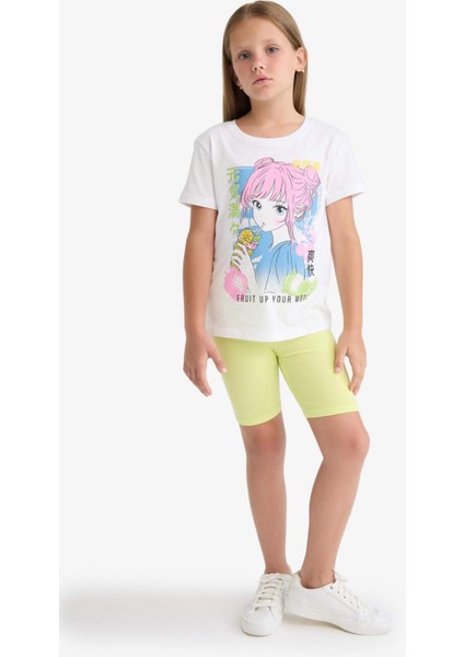 Kız Çocuk Kısa Boy Tayt B5591A825SM