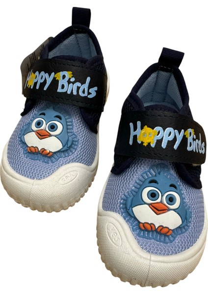 Erkek Bebek Keten,hafif ,yumuşak ve Kaymaz Taban Panduf Ev Kreş Ayakkabısı