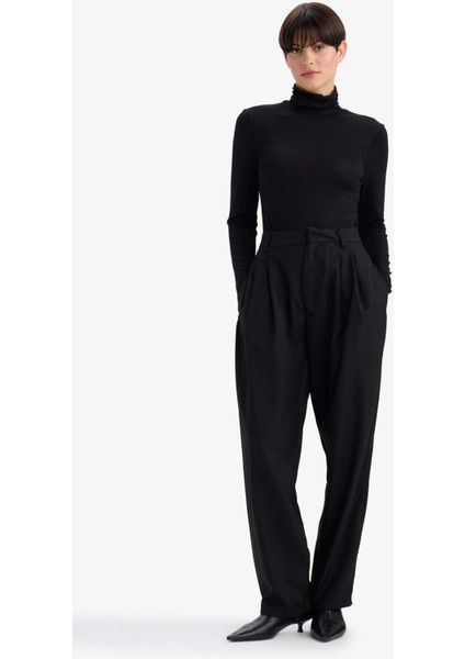 Modal Kaşmir Yumuşak Dokulu Balıkçı Yaka Uzun Kollu Üst-Fall in Love