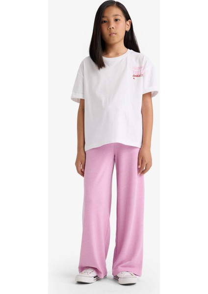 Kız Çocuk Wide Leg Cepli Geniş Paça Pantolon E8294A825AU