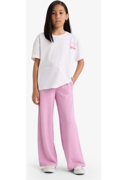 Kız Çocuk Wide Leg Cepli Geniş Paça Pantolon E8294A825AU